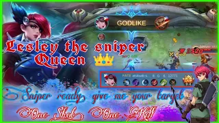 Lesley the sniper Queen/god | Lesley Gameplay with build | MarksMan GAMING