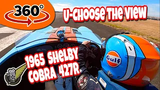 360° Video: Shelby Cobra 427R vs Plane and Chopper