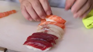 Master Chef Takemura'nın usta ellerinden enfes sushi tabağı