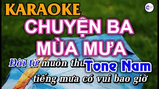 Chuyện Ba Mùa Mưa - KARAOKE [Tone Nam] | Vici Karaoke