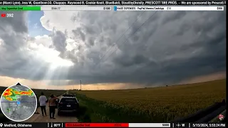 Northern Oklahoma Supercell Part 1 (5/15/24) - (Live Storm Chase Archive)