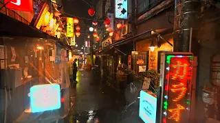 Tokyo rainy night walk around Akabane・4K HDR