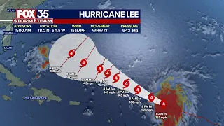 Hurricanes Lee & Margot could interact with each other in Atlantic