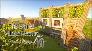 Minecraft hardcore longplay flat world village survival【4K】No commentary No inside ad