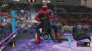 WIWA Wrestling Match #454: Spiderman vs Spider-Gwen