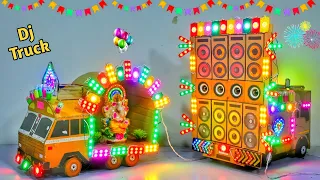 Navratri Durga Murti Big Dj Truck Radha Krishna Dj Light Trolley | Gauri Ganesh Pooja Dj Light