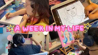 a week in an artist's life 👩🏼‍🎨