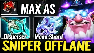 Sniper Offlane Max Attack Speed Build - Mana Drain to Zero with Disperser Dota 2 Pro Gameplay