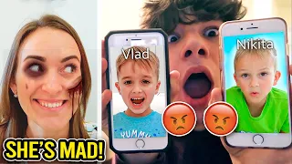 FACETIMING THE REAL VLAD & NIKITA AT THE SAME TIME!! *MOM IS ANGRY*