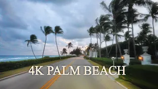 Palm Beach, Florida Scenic Sunset Drive - 4K