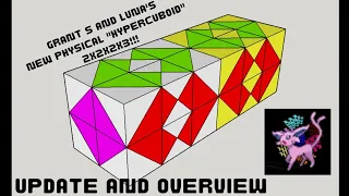 New physical 4D puzzle update!!! "Grant S and Lunas 2x2x2x3" worlds first physical hypercuboid
