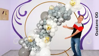 balloon decoration ideas ✨ balloon garland tutorial - gustavo gg