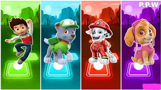 Paw Patrol: The Mighty Movie || Ryder 🆚 Marshall 🆚 Chase 🆚 Skye - Tileshop EDM Rush!