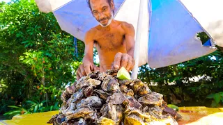 Rio’s OYSTER MAN + Brazilian Seafood Claypot Fish in Rio de Janeiro, Brazil!