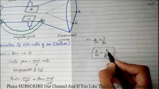 Lec#3 - Charge To Mass Ratio (e/m) Of An Electron By JJ Thomson's Experiment | Class 11