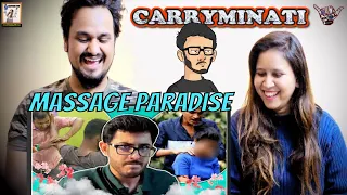 MASSAGE PARADISE || @CarryMinati || Indian Reaction By @ManVeerZone