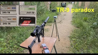 ТР-9 парадокс 345ТК. Кучность, замер скорости патронов, пробивная способность. Сравнение с сайгой 9.