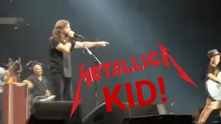 Foo Fighters cover Enter Sandman w/ 10 year old (Live) KC 10-12-18