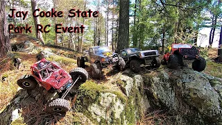 RC Rock Crawler Off-Road Scale Trail Gate Event / Injora Cherokee pickup & Rubicon on TRX4 Sport