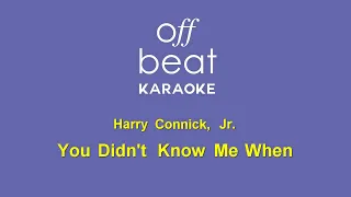 Harry Connick Jr. - You Didn't Know Me When (Karaoke Version)