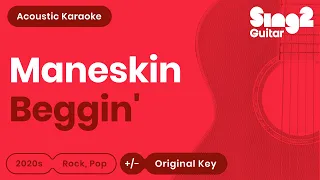 Måneskin - Beggin' (Karaoke Acoustic Guitar)