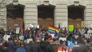 Thousands rally against 'religious freedom' law