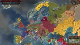 Europa Universalis 4 AI Timelapse - Extended Timeline Mod 1393-2500