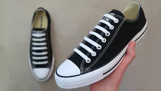HOW TO BAR LACE CONVERSE (BEST WAY!!)