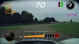 Gingerman Raceway C7 Z51 Corvette running with a Shelby Mustang GT350R