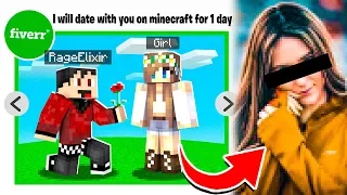 So I Went on a DATE in Minecraft For 24 HOURS..