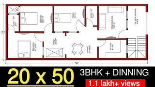 20X50 HOUSE PLAN | 20BY50 KA GHAR KA NAKSHA | 20X50 FLOOR PLAN | 20*50 | ENGINEER GOURAV | HINDI