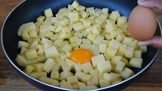 Just pour the eggs over the potatoes the result is delicious! Quick and tasty potato recipes!