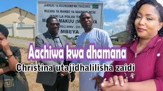 CHRISTINA kamshitaki Mbarikiwa aachiwa kwa dhamana. Atakiwa kuripoti polisi Dar. Aongea kwa uchungu