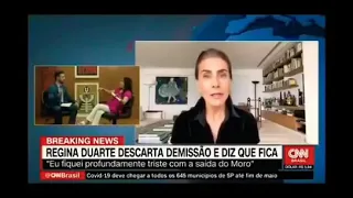 Regina Duarte faz barraco ao vivo na CNN e destrata apresentadora
