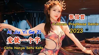 张信哲 - 爱就一个字 - (DJHouse ProgHouse Remix 2023) - Ai Jiu Yi Ge Zi - Cinta Hanya Satu Kata #dj抖音版2023