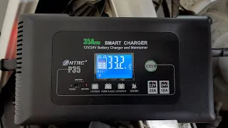 HTRC Powerful Car Battery Charger 35А (12V - 24V) and Smart battery recovery 2V