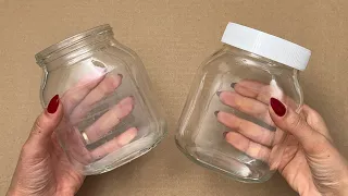 Don't Throw Glass Jars! Great Recycling Idea!