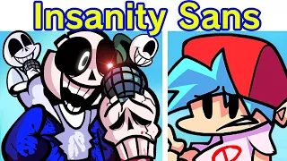 Friday Night Funkin' Vs Insanity Sans FULL WEEK + Cutscenes | Insanity Unleashed (FNF Mod/Hard)