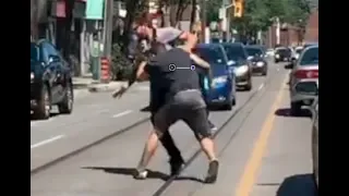 CAUGHT ON CAMERA: Road rage leads to brawl on College Street