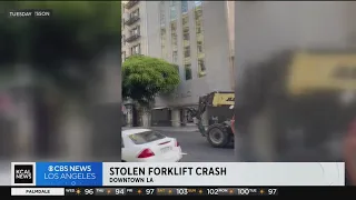 Suspect arrested for stealing forklift responsible for similar crime earlier this year