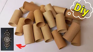 so beautiful! recycling idea with toilet paper rolls - home decoration ideas