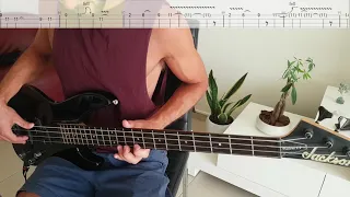 Red Hot Chili Peppers - Californication Bass Solo with TABS on screen