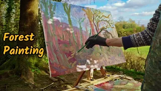 Painting Big - PLEIN AIR - Forest Painting