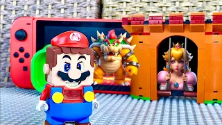 Lego Mario is coming to Nintendo Switch with 7 lives. Can he save Princess Peach? #legomario