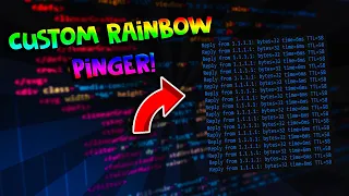 How To Make a CUSTOM RAINBOW PINGER !  (Fast And Easy)