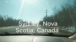 Driving around Sydney, NS, Canada