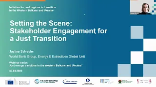 Webinar ‘Engaging stakeholders in just transition planning: who and how?’ (30/03/2023) + Subtitles