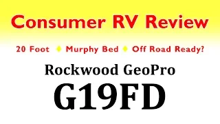 Rockwood GeoPro G19FD Travel Trailer Review - 4k UHD