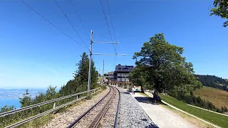 Driver's Eye View - Rigi Mountain Railway (Switzerland) - Cogwheel Train - Vitznau to Rigi Kulm