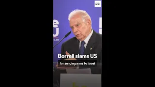 Borrell slams US for sending arms to Israel